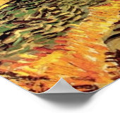 Plowman and Millとのフィールドby Vincent van ゴッホ ポスター (角)