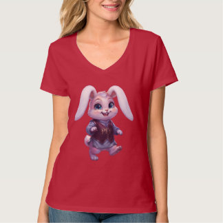 PLP LEPURO - かわいい戦士うさぎ王グラフィックストリート Tシャツ