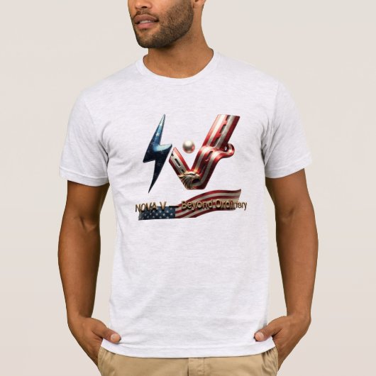 PLP NOVA V - 斬新なラグジュアリーアーバングラフィック Tシャツ (正面)