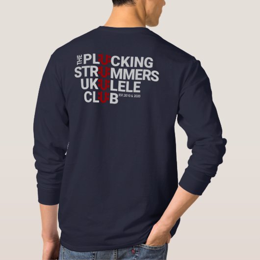 PLUCKING STRUMMERS GCEA long sleeve TSHIRT Tシャツ (裏面)