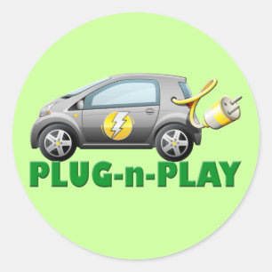 PLUG-N-PLAYの電気自動車 ラウンドシール