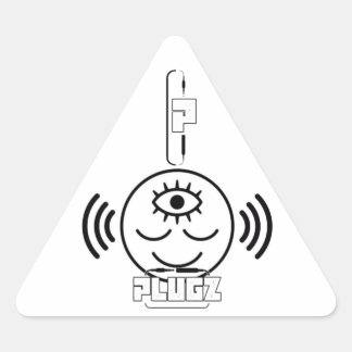 Plugz Sticker 三角形シール