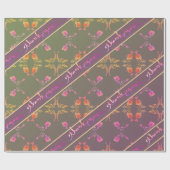 Plumのバラハート ラッピングペーパー (フラット)