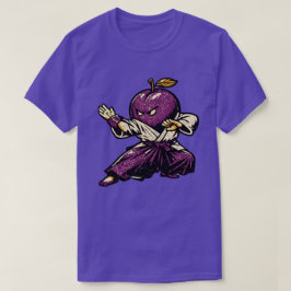 Plum Aikido Flow — Vintage Retro Harmony Fighter  Tシャツ