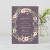 Plum Blossom Arch Flourish Wedding 招待状 (スタンド正面)
