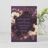 Plum Botanical Enchantment Wedding 招待状 (スタンド正面)