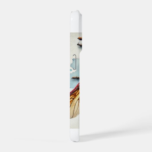 Plum Curculio Dorsal View 020924IREF212 - Watercol iPhoneケース (右側面)