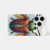 Plum Curculio Dorsal View 020924IREF212 - Watercol iPhoneケース (裏面横)