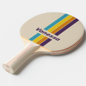 Plum Dust Rainbow Pin Striped with Name 卓球ラケット (正面アングル)