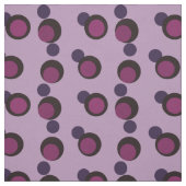Plum Eclipse - Luxe Mid-Century Circles ファブリック (見本)