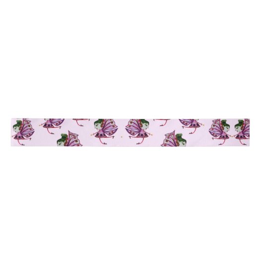 plum fairy Wrapping Paper サテンリボン (正面)