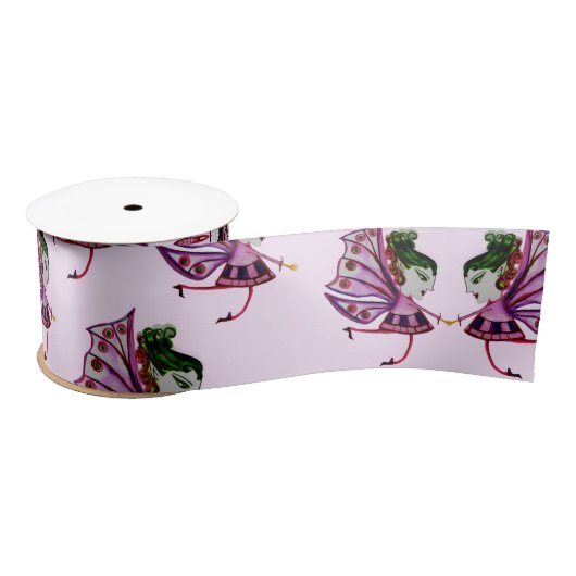 plum fairy Wrapping Paper サテンリボン (リール)