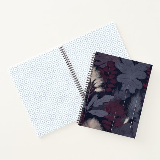 Plum Fig & Pampas Grass Botanical Notebook ノートブック (内部)