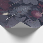 Plum Fig & Pampas Grass Seamless Autumn ラッピングペーパー (角)