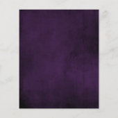 Plum & Gold Regal Save The Date Budget Flyer チラシ (裏面)