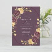 Plum Graceful Autumnal Wedding 招待状 (スタンド正面)