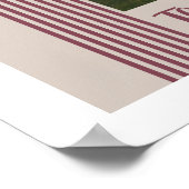 Plum Lombard Lines Arch Custom Photo Art Print ポスター (角)