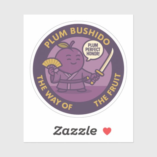 Plum Perfect Honor Samurai Fruit  シール (シート)