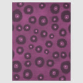 Plum Purple Abstract Circles Dots Decoupage 薄葉紙 (正面)