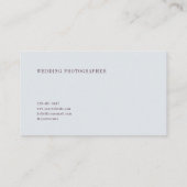 Plum Purple Rose Floral and Misty Garden 名刺 (裏面)