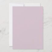 Plum Romantic Watercolor Wedding 招待状 (裏面)