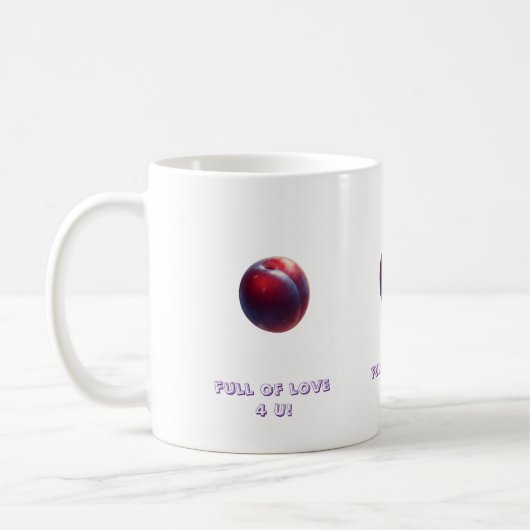 Plum Valentines コーヒーマグカップ (左)