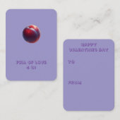 Plum Valentines ノートカード (正面/裏面)