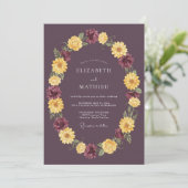Plum Vivid Autumnal Wedding 招待状 (スタンド正面)