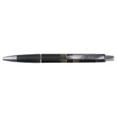 Pluma con flores doradas  personalizada con nombre ボールペン (裏面)