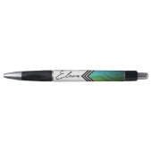 Pluma con rayas multicolores personalizada ボールペン (正面)