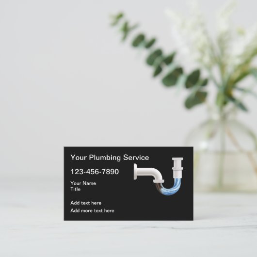 Plumb最高の Service Business Card 名刺 (スタンド正面)