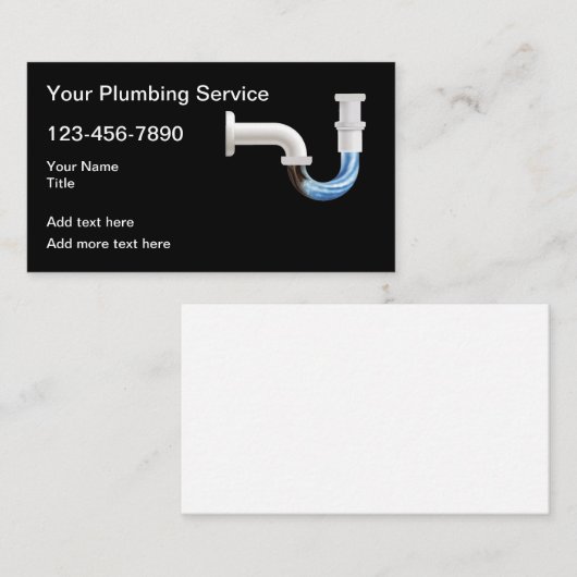 Plumb最高の Service Business Card 名刺 (正面/裏面)