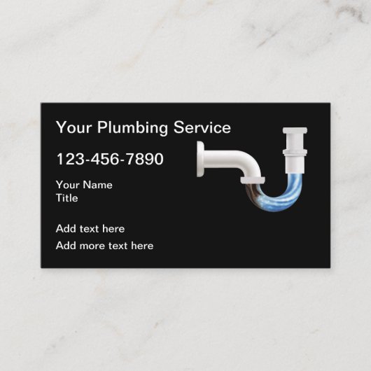Plumb最高の Service Business Card 名刺 (正面)