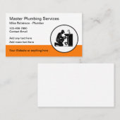 Plumb はっきりした Servicesモダンの名刺 名刺 (正面/裏面)