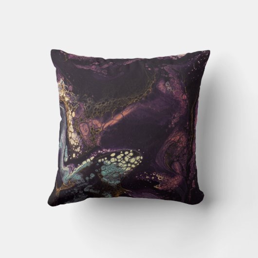 Plumb the Depths Throw Pillow クッション (裏面)
