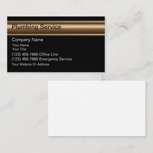 Plumber名刺 名刺 (正面/裏面)