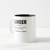 Plumber名詞:/plアビーム/何を修理する人 ツートーンマグカップ (正面左)