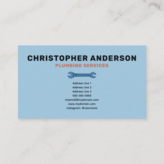 Plumber 名刺 (裏面)