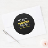 Plumber Advertising Sticker ラウンドシール (封筒)