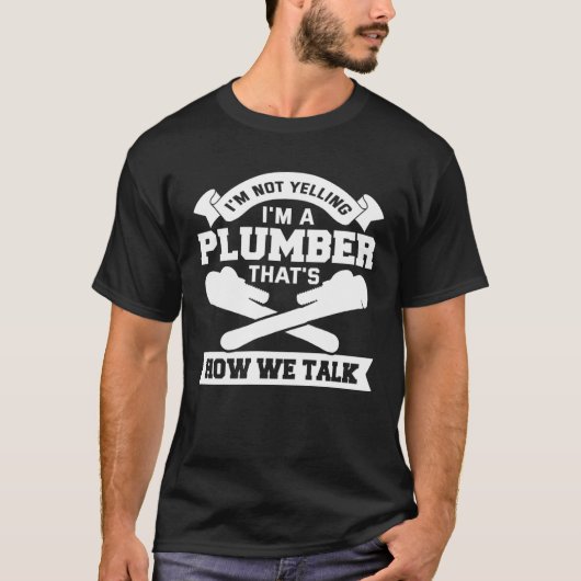 Plumber Apparel Plumbing Pipefitter for Men Tシャツ (正面)