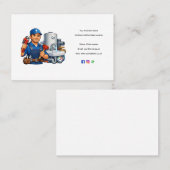 Plumber Business Card Template – Professional Edit 名刺 (正面/裏面)