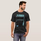 Plumber For Men Women Pipefitter Pipe Plumber 2 Tシャツ (正面フル)