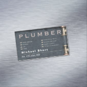 Plumber Magnetic Business Card with Pipe DetaiI マグネット名刺 (インサイチュ)