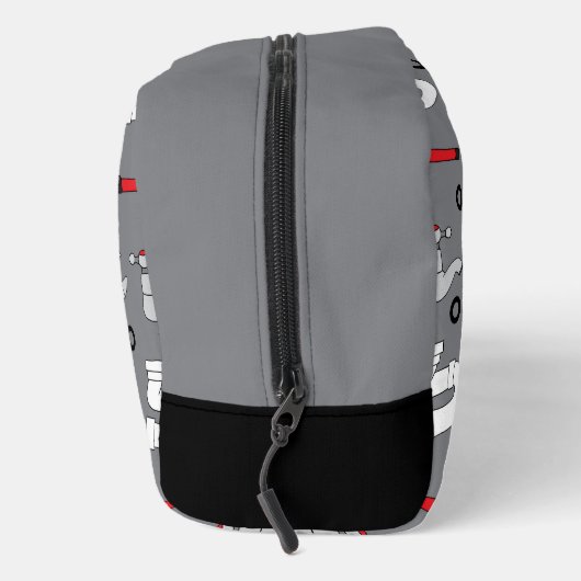 Plumber Plumbing Pattern Monogram Personalised ドップキット (右)