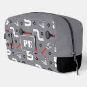 Plumber Plumbing Pattern Monogram Personalised ドップキット (右コーナー)