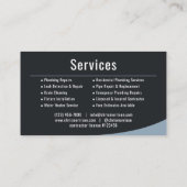 Plumber Plumbing Professional 名刺 (裏面)