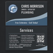 Plumber Plumbing QR Code 名刺