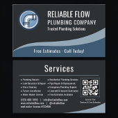 Plumber Plumbing QR Code Professional  名刺