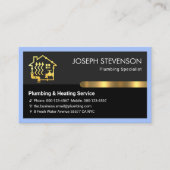 Plumber's Blue Frame Gold Tab  名刺 (正面)