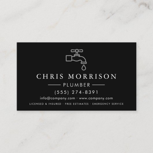 Plumbing 名刺 (正面)